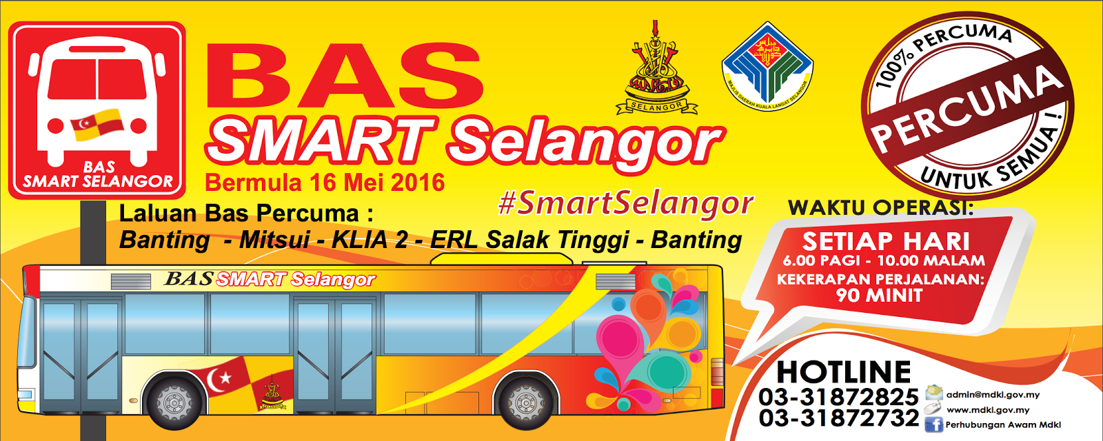 SMART Bus Selangorku Banting Mitsui KLIA2 ERL Salak Tinggi