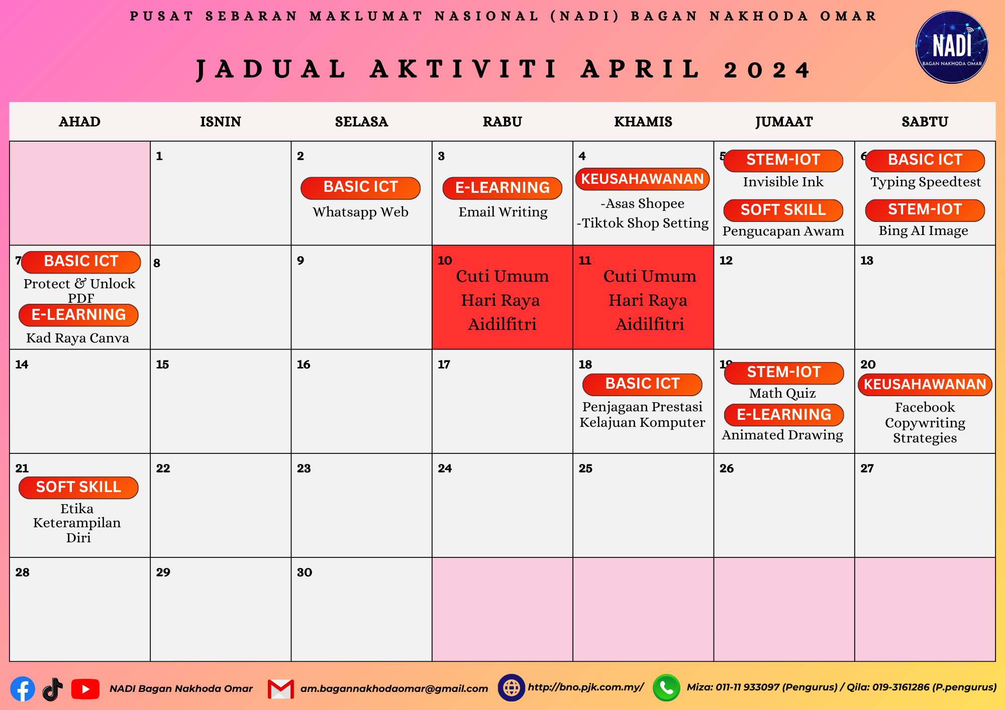 JADUAL AKTIVITI APRIL 2024 1